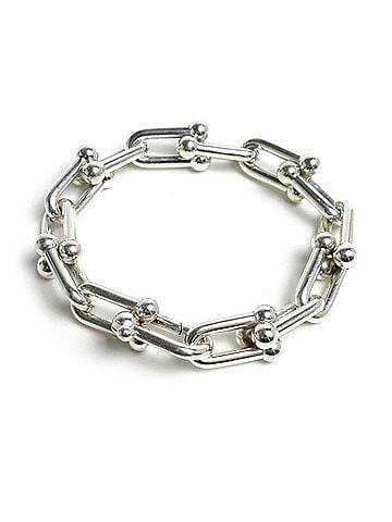 Tiffany & Co. TIFFANY&amp;Co. Tiffany &amp; Co. Sterling Silver 925 Hardware Large Link Medium Bracelet 60153091 63.3g Men's/Women's (view 1)