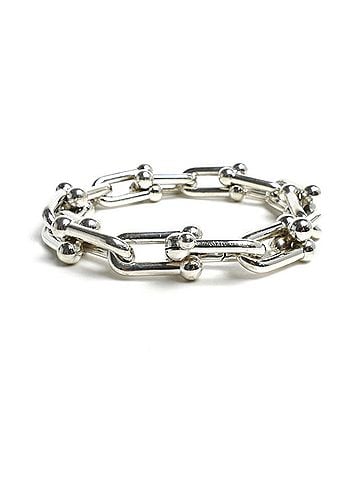 Tiffany & Co. TIFFANY&amp;Co. Tiffany &amp; Co. Sterling Silver 925 Hardware Large Link Medium Bracelet 60153091 63.3g Men's/Women's (view 2)