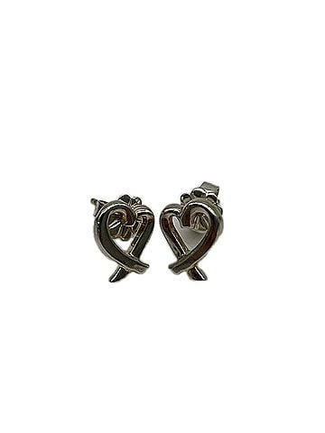 Tiffany & Co. TIFFANY&amp;Co. Tiffany Loving Heart Earrings, SV925 Silver, Women's (view 1)
