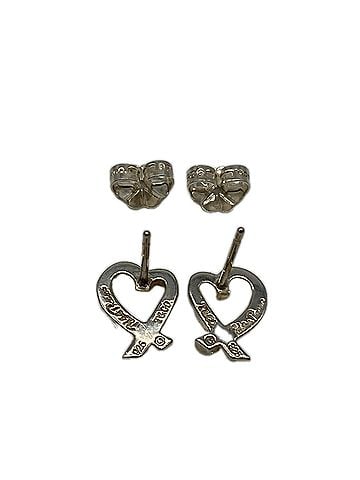 Tiffany & Co. TIFFANY&amp;Co. Tiffany Loving Heart Earrings, SV925 Silver, Women's (view 2)
