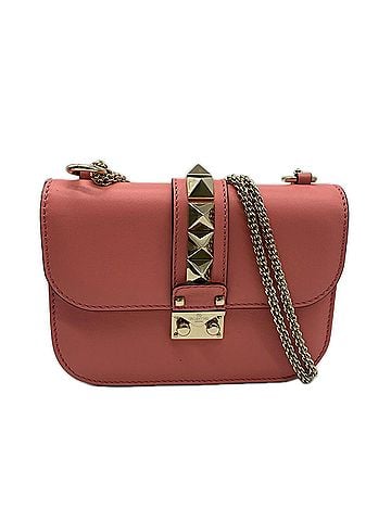 Valentino Valentino Rockstud Glam Rock Shoulder Bag NW2B0312VIT Pink Calf Leather Women's (view 1)