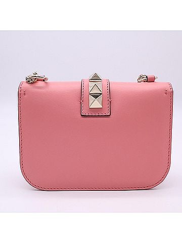 Valentino Valentino Rockstud Glam Rock Shoulder Bag NW2B0312VIT Pink Calf Leather Women's (view 2)