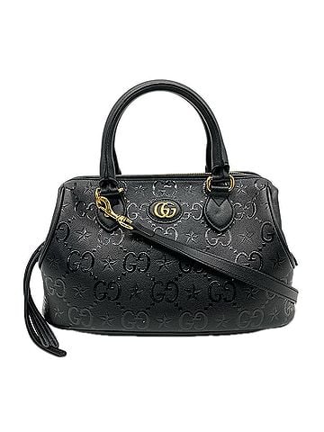 Gucci GUCCI GG Embossed Star Medium Handbag 675773 Shoulder Bag Brown Beige Leather Women's (view 1)