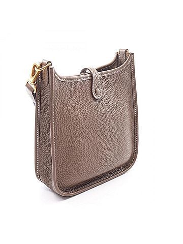 Hermès Hermes Evelyne TPM Amazon Etoupe Shoulder Bag/Handbag, Leather (Taurillon Clemence), Women's, Gray (view 2)