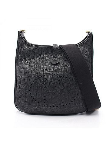 Hermès Hermes Evelyne 3 Trois PM Shoulder Bag Handbag Leather Taurillon Clemence Women's Black (view 1)