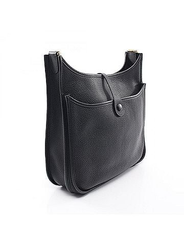 Hermès Hermes Evelyne 3 Trois PM Shoulder Bag Handbag Leather Taurillon Clemence Women's Black (view 2)