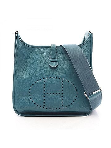 Hermès Hermes Evelyne 3 Trois PM 2-Way Shoulder Bag/Handbag, Leather, Taurillon Clemence Women's, Green (view 1)