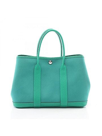 Hermès Hermes Garden Party TPM Tote Bag Handbag Toile Officier Negonda Women's Green (view 1)
