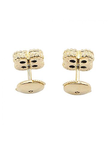 Van Cleef & Arpels Van Cleef &amp; Arpels Sweet Alhambra Onyx Earrings, 18K (Yellow Gold), Onyx, Women's, Gold/Black, VCARA44800 (view 2)