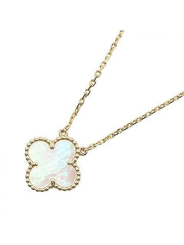 Van Cleef & Arpels Van Cleef &amp; Arpels Vintage Alhambra Mother of Pearl Necklace, 18K Yellow Gold, Pearl, Women's, Gold/White Tones, VCARA45900 (view 1)