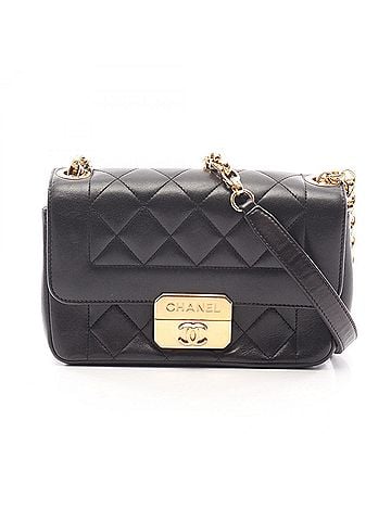 Chanel Chanel Chic With Me Matelassé Shoulder Bag/Handbag, Lambskin Leather, Women's, Black (view 1)