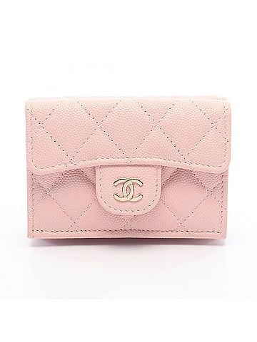 Chanel Chanel Classic Small Flap Wallet Matelassé Tri-fold Wallet, Caviar Leather (Grained Calfskin), Women's, Pink, AP0230 (view 1)