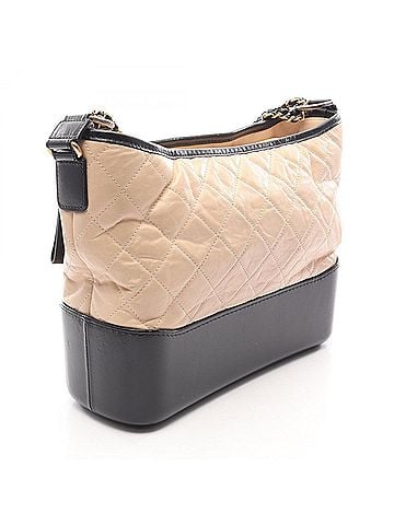 Chanel Chanel Gabrielle de Large Hobo Shoulder Bag/Handbag with Combination Hardware, Calfskin Leather, Women's, Beige/Black, A93824 (view 2)