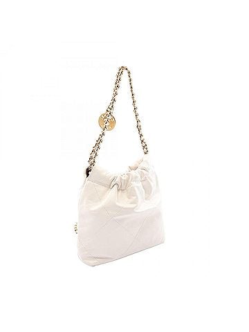 Chanel Chanel CHANEL 22 Mini 2-Way Shoulder Bag Handbag Leather Women's White AS3980 (view 2)