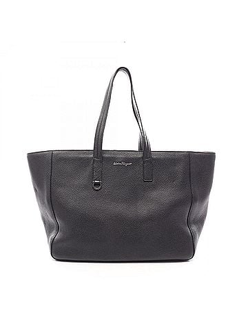Salvatore Ferragamo Salvatore Ferragamo tote bag, handbag, leather, men's, black. (view 1)