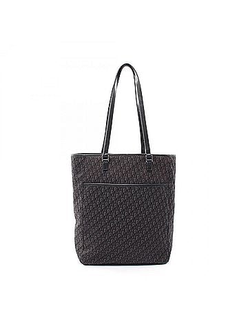 Christian Dior Christian Dior Trotter Tote Bag Handbag, Canvas, Women's, Black/Gray (view 1)