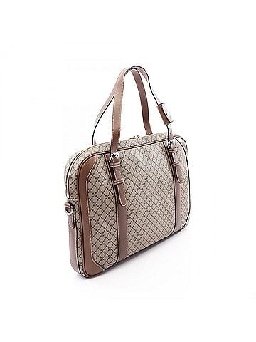 Gucci Gucci Diamante 2-Way Briefcase/Handbag, Coated Canvas and Leather, Men's, Beige/Brown, Item Number 267898 (view 2)