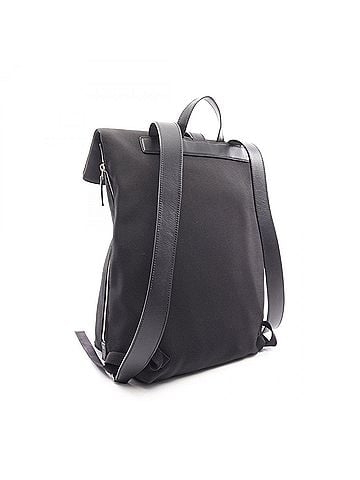 Gucci Gucci Sherry Line Backpack/Handbag, Leather and Nylon Canvas, Men's, Black/Multicolor, 619749 (view 2)