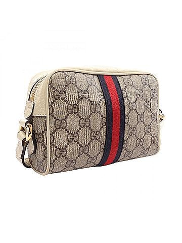Gucci Gucci Ophidia GG Supreme Shoulder Bag/Handbag, Coated Canvas and Leather, Women's, Beige/Multicolor, 517350 (view 2)