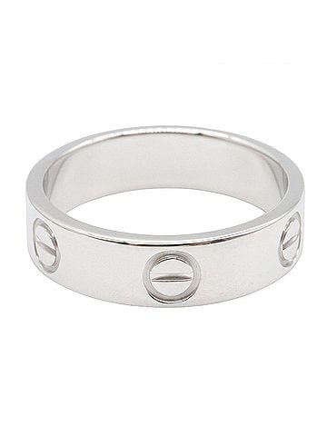 Cartier Cartier Love Ring, 18K White Gold (18KWG), Silver Tone, B4084700 (Men's/Women's) (view 2)