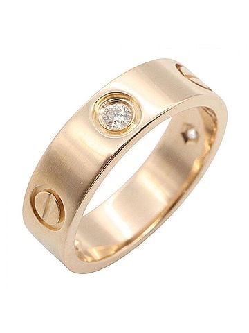Cartier Cartier Love Ring 3PD - 18K Pink Gold (PPG) Diamond Men's &amp; Women's Tone, Clear Tone B4032400 (view 1)