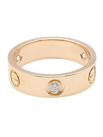 Cartier Cartier Love Ring 3PD - 18K Pink Gold (PPG) Diamond Men's &amp; Women's Tone, Clear Tone B4032400 (view 2)