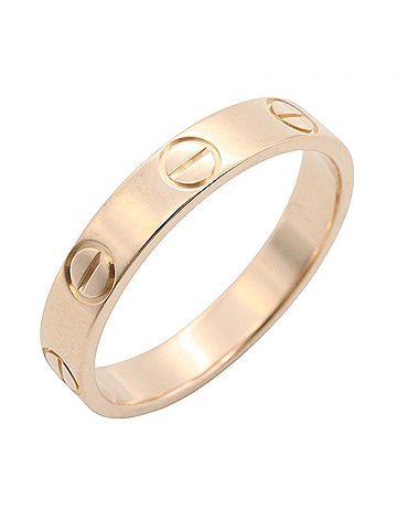 Cartier Cartier Mini Love Ring, 18K Pink Gold (PG), Women's Tone, B4085200 (view 1)
