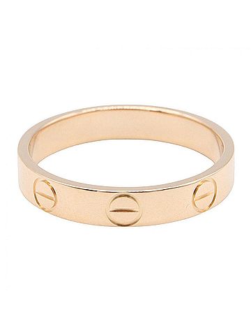 Cartier Cartier Mini Love Ring, 18K Pink Gold (PG), Women's Tone, B4085200 (view 2)