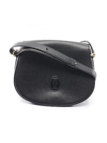 Cartier Cartier Must Line Shoulder Bag/Handbag, Leather, Women's, Black (view 1)