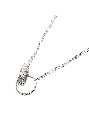 Cartier Cartier Baby Love Necklace, 18K White Gold (WG), Women's, Silver Tone, B7212500 (view 1)