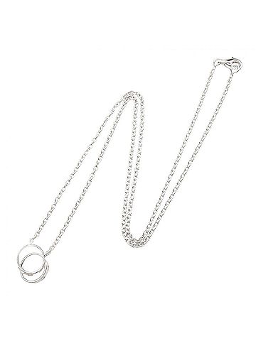 Cartier Cartier Baby Love Necklace, 18K White Gold (WG), Women's, Silver Tone, B7212500 (view 2)