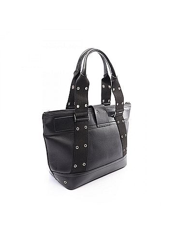 Christian Dior Christian Dior Dior Street Chic Tote Bag, Handbag, Leather, Canvas, Women's, Black (view 2)