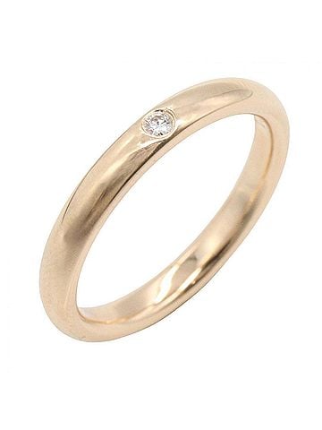 Tiffany & Co. Tiffany &amp; Co. Band Ring 1PD - 18KPG (Pink Gold) Diamond Women's Gold Tone Clear (view 1)