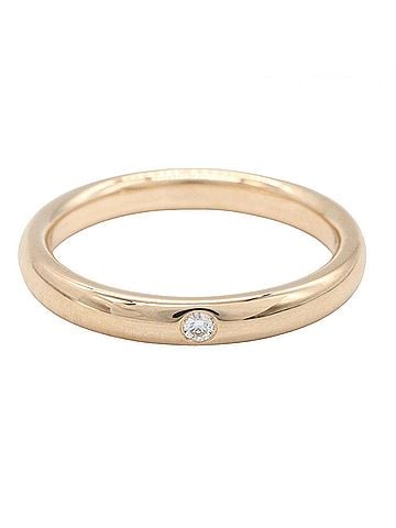 Tiffany & Co. Tiffany &amp; Co. Band Ring 1PD - 18KPG (Pink Gold) Diamond Women's Gold Tone Clear (view 2)