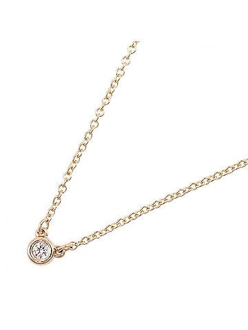 Tiffany & Co. Tiffany &amp; Co. By the Yard Diamond Necklace, 18K Pink Gold (PG), Diamond, Women's, Tone, Clear Tone (view 1)