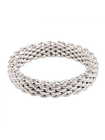 Tiffany & Co. Tiffany &amp; Co. Somerset Ring, 18K White Gold (18KWG), Women's, Silver Tone (view 2)