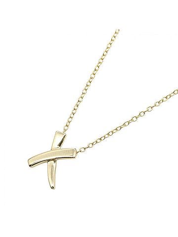 Tiffany & Co. Tiffany &amp; Co. Kiss Necklace, 18K (Yellow Gold), Women's Jewelry, Gold Tone (view 1)