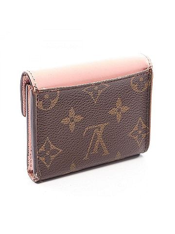 Louis Vuitton Louis Vuitton Portefeuille Zoe Monogram Rose Ballerine Tri-fold Wallet, Leather, Women's, Brown/Pink, M62933 (view 2)