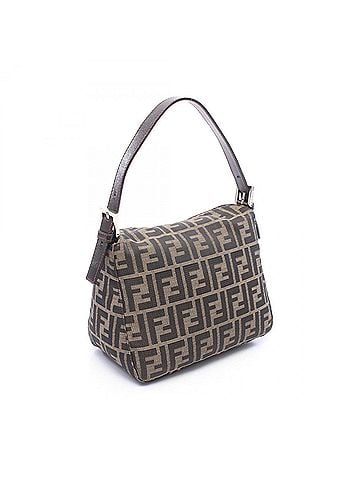 Fendi Fendi Zucca Shoulder Bag/Handbag, Canvas and Leather, Women's, Brown, Item Number 222826426 (view 2)