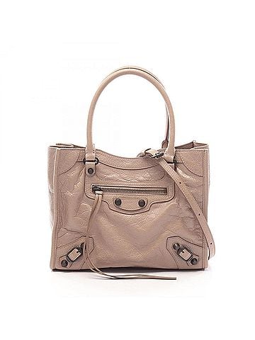 Balenciaga Balenciaga Le City Mini 2-Way Handbag, Leather, Women's, Beige, 852608 (view 1)