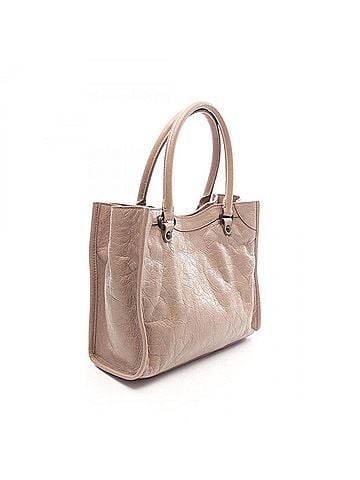 Balenciaga Balenciaga Le City Mini 2-Way Handbag, Leather, Women's, Beige, 852608 (view 2)