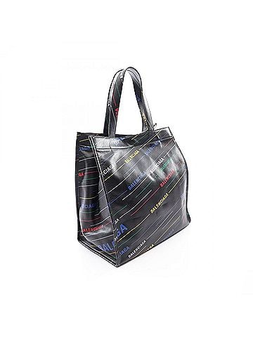 Balenciaga Balenciaga Market Shopper S Tote Bag Handbag Leather Women's Black/Multicolor 552870 (view 2)