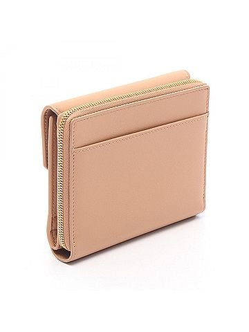 Balenciaga Balenciaga Envelope Tri-fold Wallet, Leather, Women's, Beige, 753762 (view 2)