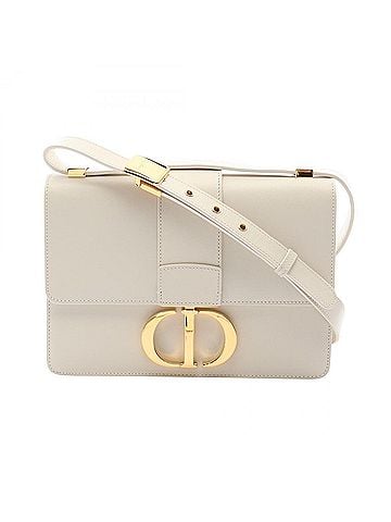 Christian Dior Christian Dior Dior 30 Montaigne Shoulder Bag Handbag Leather Women's White (view 1)