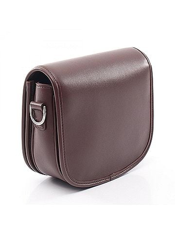 Céline Celine CELINE Buzas Triomphe Shoulder Bag Handbag Leather Men's Brown 117883GAO (view 2)