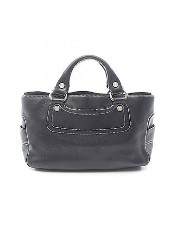 Céline Celine Boogie Bag Handbag, Leather, Women's, Black (view 1)