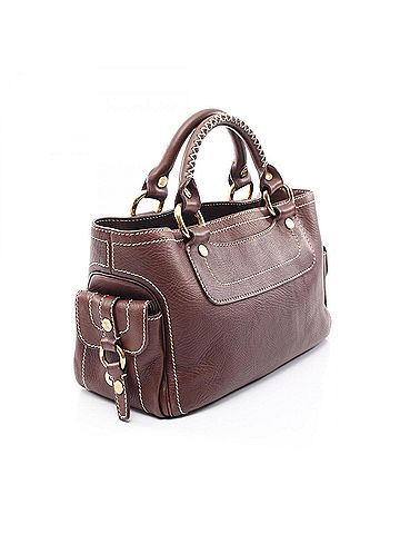Céline Celine Boogie Bag Handbag, Leather, Women's, Brown (view 2)