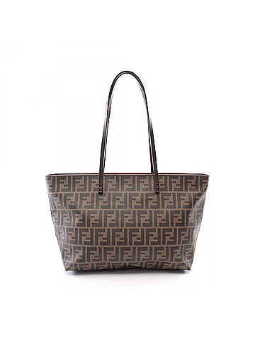 Fendi Fendi Zucca Tote Bag Handbag, Coated Canvas and Leather, Women's, Brown, 8BH198 (view 1)