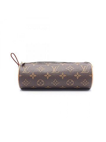 Louis Vuitton Louis Vuitton LOUIS VUITTON Trousse Ronde Monogram Handbag Pouch Leather Women's Brown M47630 (view 1)