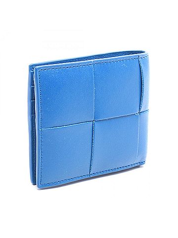 Bottega Veneta Bottega Veneta Cassette Wallet, Leather, Men's/Women's, Blue, 743004 (view 2)